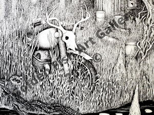 Swamp Rider - Art Print by John Longendorfer