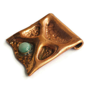 Copper Pendant with Inlay