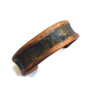 Patinaed Copper Cuff Bracelet