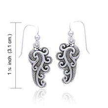 Empowering Spiral Silver Earrings by Peter Stone