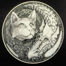 Cat & Dragon - Art Print by John Longendorfer