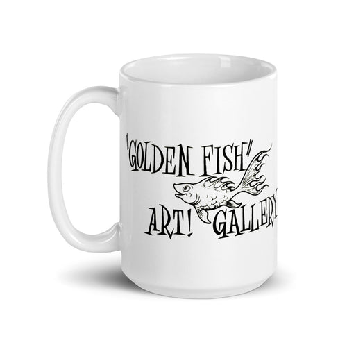 Golden Fish Art Gallery Glossy Coffee Mug